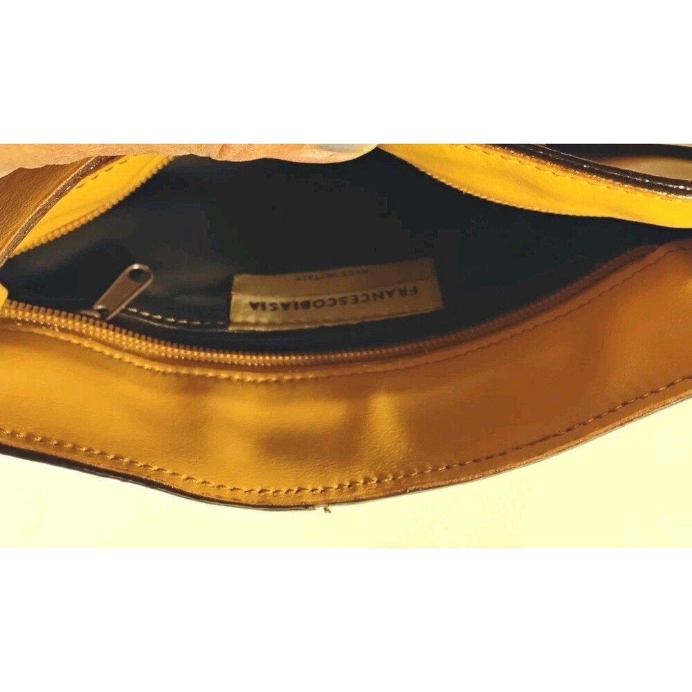 Francesco Biasia New York Golden Tan Leather Shoulder Bag - Picture 7 of 11